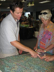 Andrew Homsey shares the Christina Basin elevation map with the public.