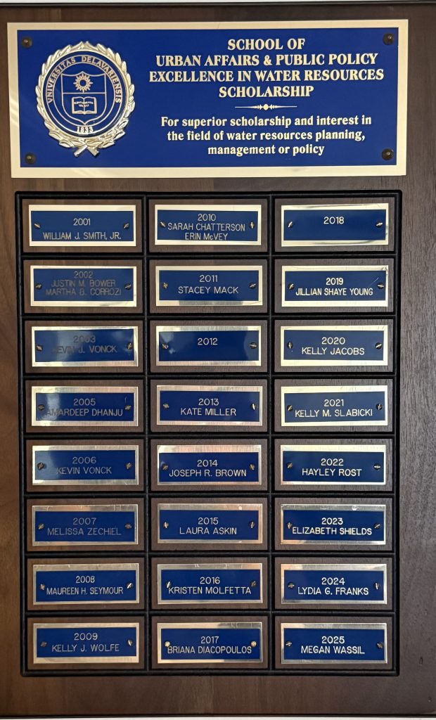UD WRC Water Award