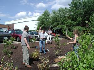 Augering UD rain garden 1 Jun 2005