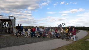 Bicycle tour of Newark water projects at 3rd DWRI Conference Oct 2015