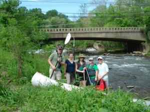 Field recon White Clay Creek Dam No. 4 May 2010