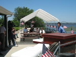 Press Conference along the Delaware River Jun 2011