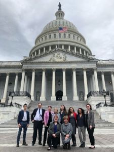UDWRC water research students Kelly Jacobs and Matt Kirchoff advocate for water legislation at the US Congress (Mar 11, 2020)