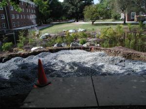 UD Rain Garden Ob Decck installation Sep 2005
